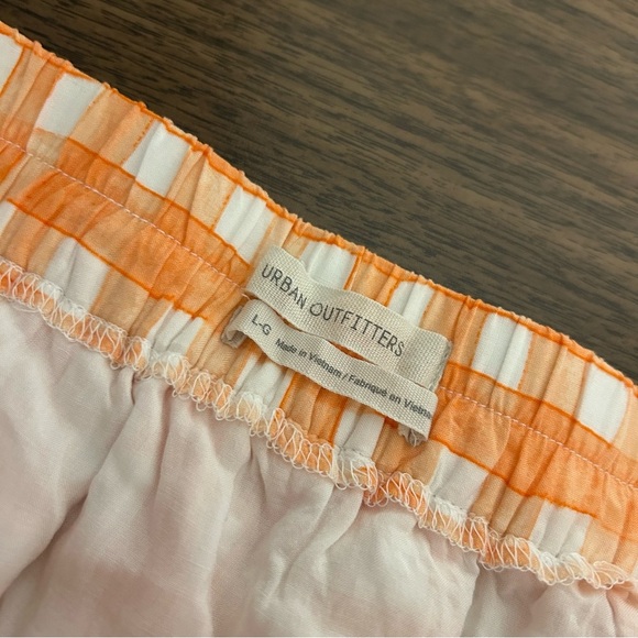 ❤️ UO Orange Checkered Button-Up Skirt L - Picture 7 of 11